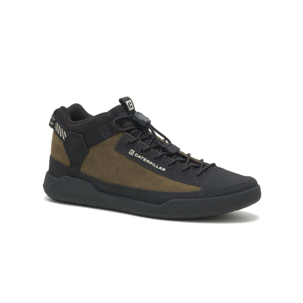 Caterpillar Men's Hex Utility Sneakers Dark Olive CAT-54672